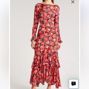 Saylor Cher floral dress long sleeved